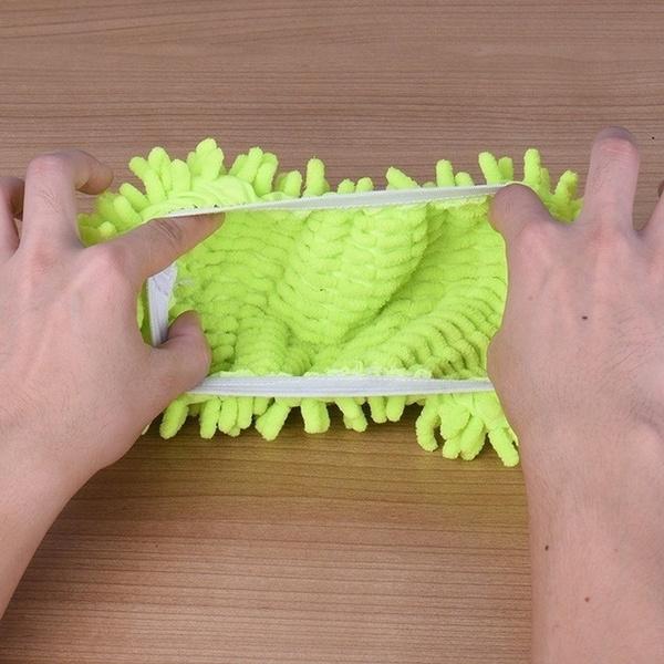 2-Pair: Multifunctional Mop Slipper Floor Polishing Cover Cleaner