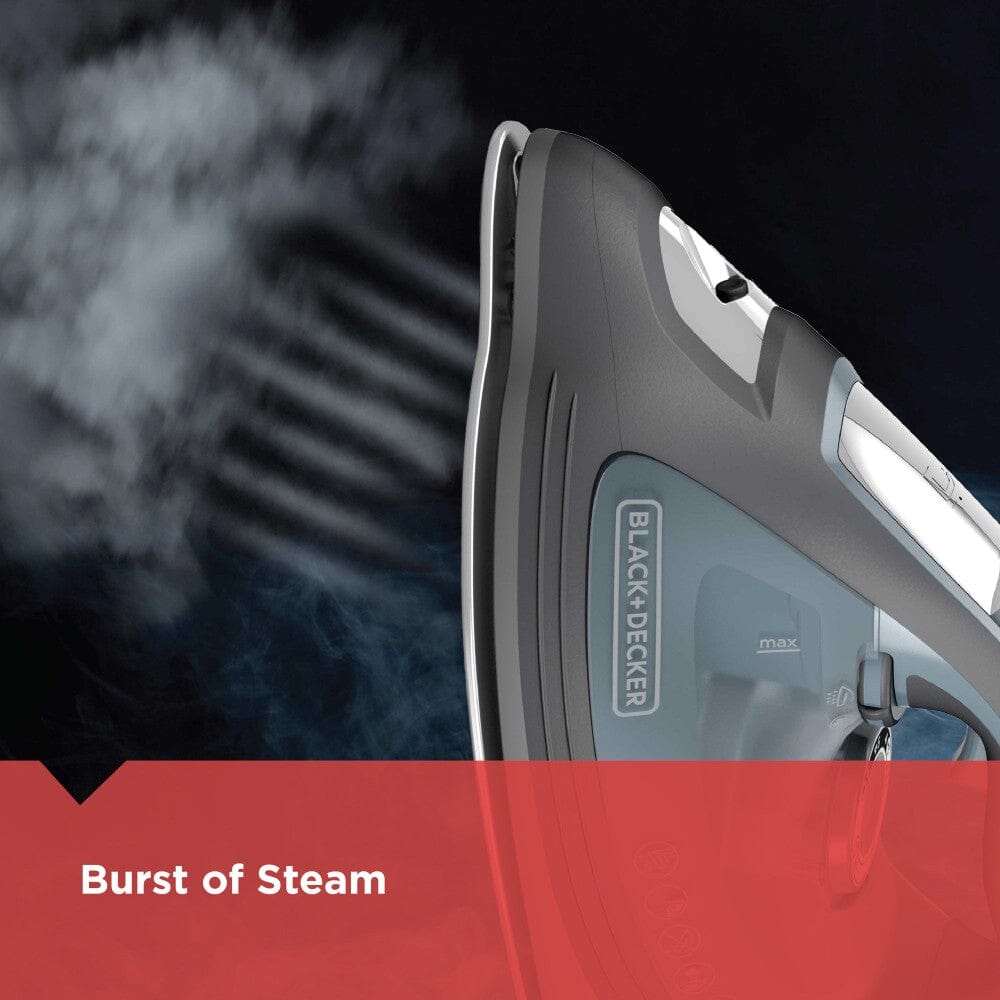 BLACK+DECKER IMPACT Advanced Steam Iron with Maximum Durability and 360 Pivoting Cord