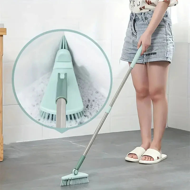 Floor Scrub Brush Long Handle Detachable Stiff Bristles