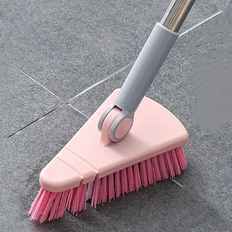 Floor Scrub Brush Long Handle Detachable Stiff Bristles