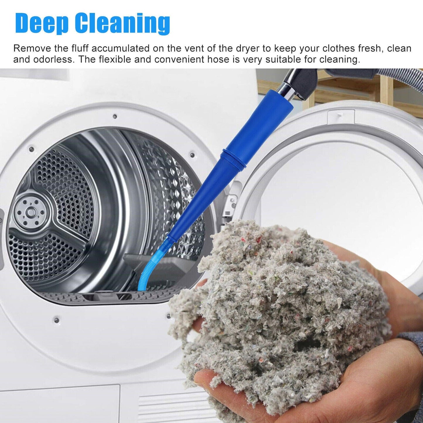 Lint Remover Brush Dryer Vent Trap Cleaner Kits Cleaning Refrigerator Pipe Hose