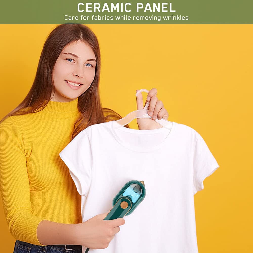 Portable Handheld Steam Iron - Non-Stick Ceramic Soleplate